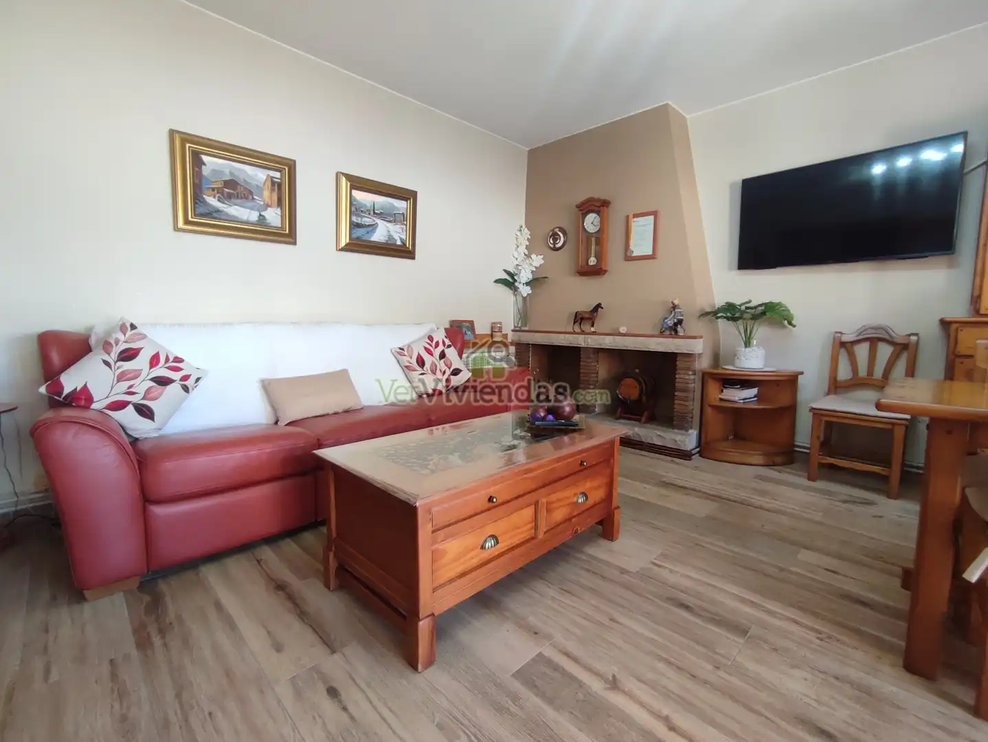 Wohnzimmer von Wohnung zum Verkauf in Viladecavalls mit Klimaanlage, Heizung und Terrasse