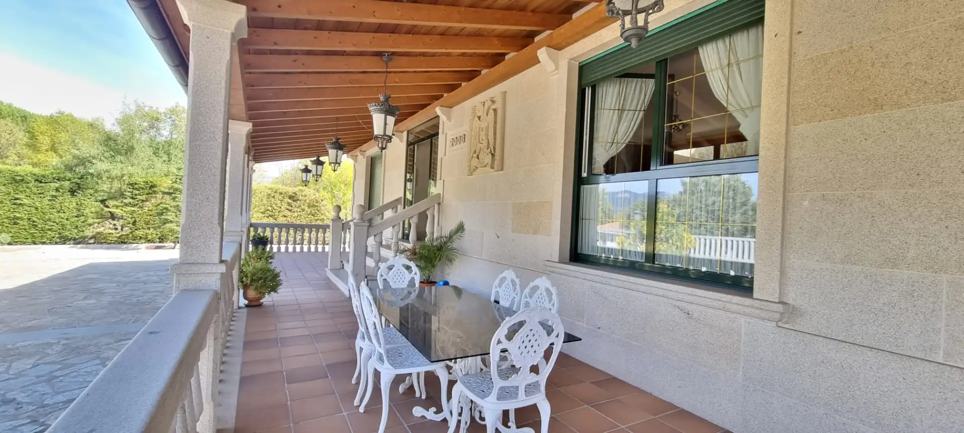 Terrassa de Casa o xalet en venda en Moralzarzal amb Aire condicionat, Calefacció i Jardí privat