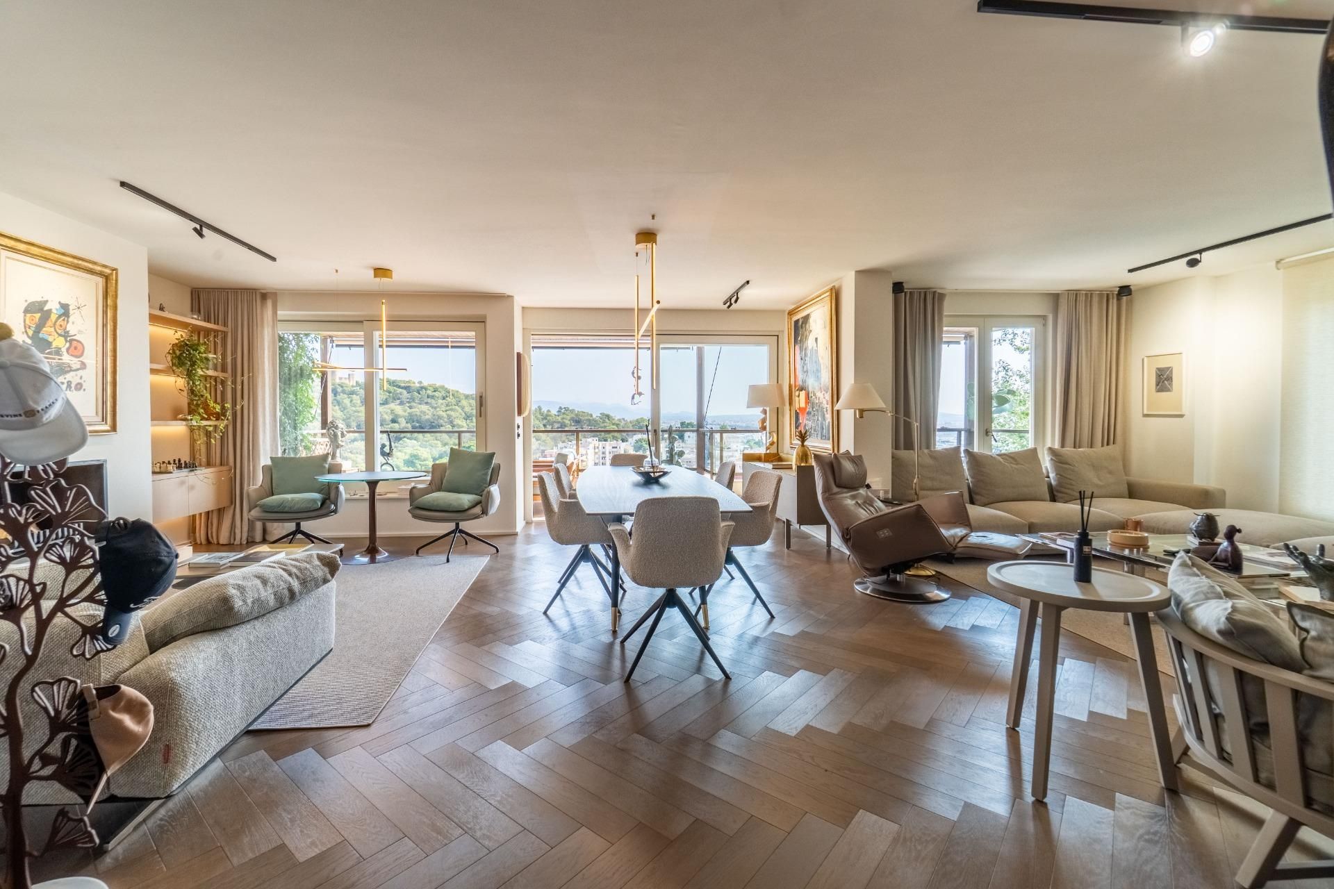 Sala d'estar de Pis en venda en  Palma de Mallorca amb Calefacció, Jardí privat i Terrassa