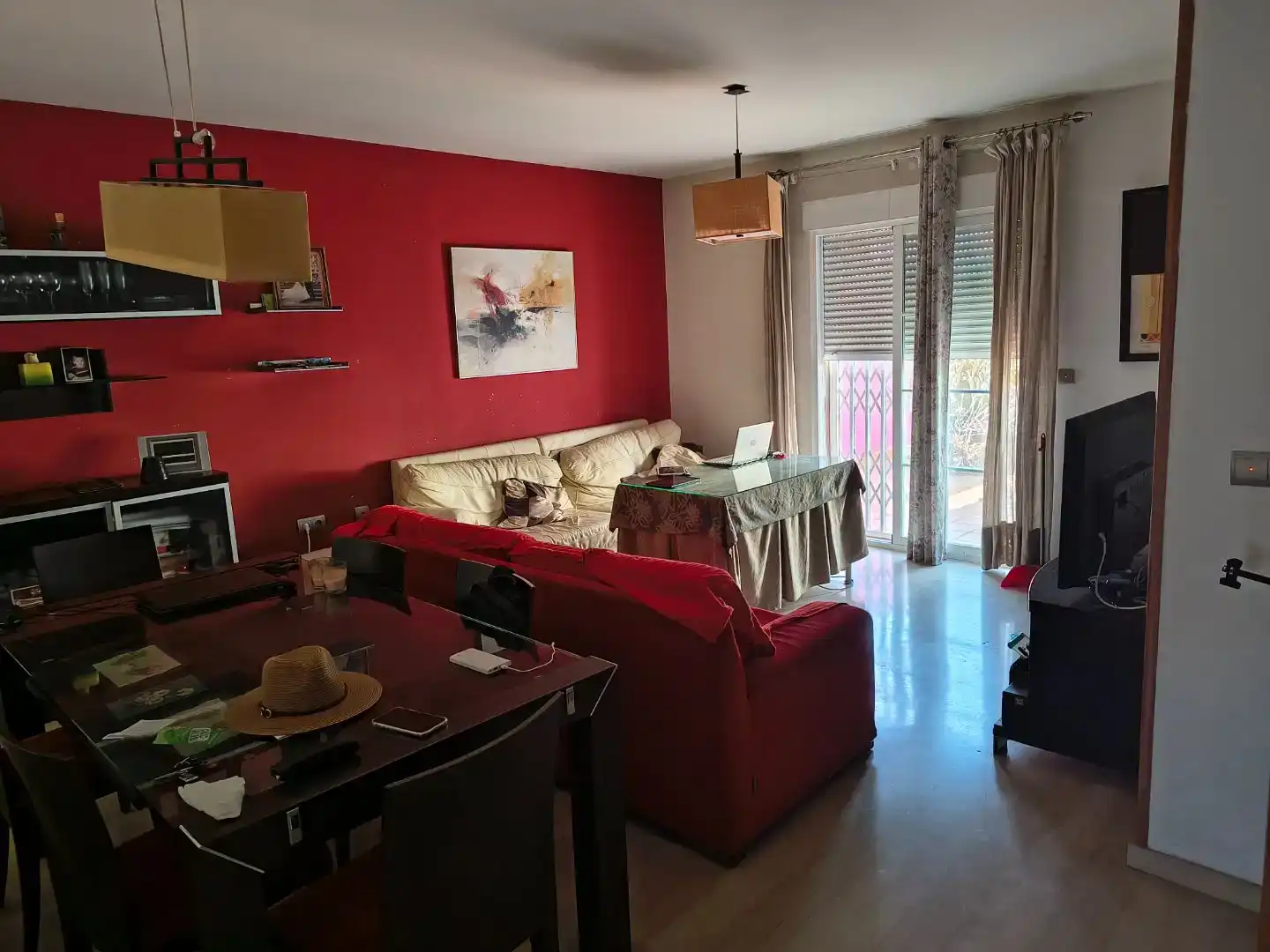 Sala d'estar de Pis en venda en Motril amb Aire condicionat, Jardí privat i Moblat