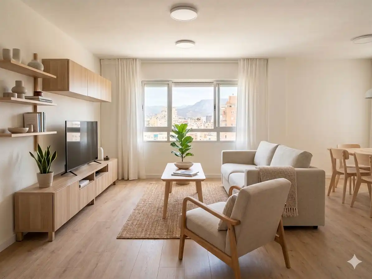 Wohnzimmer von Wohnung zum Verkauf in Málaga mit Terrasse, Möbliert und Ofen