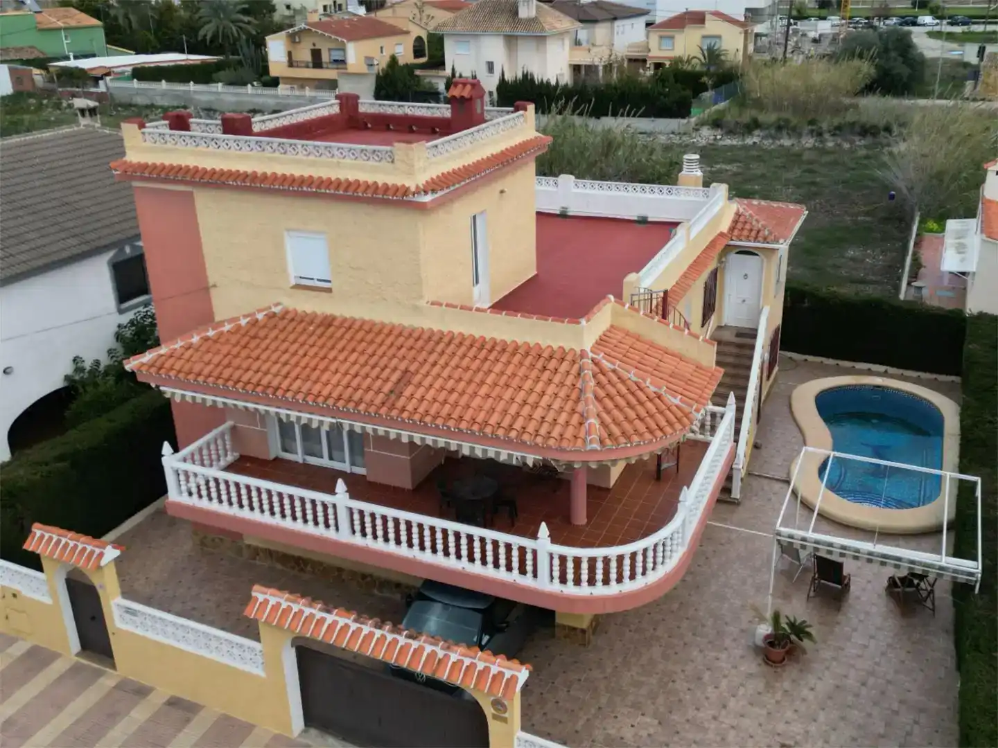 Vista exterior de Casa o chalet de alquiler en Daimús con Aire acondicionado, Jardín privado y Trastero