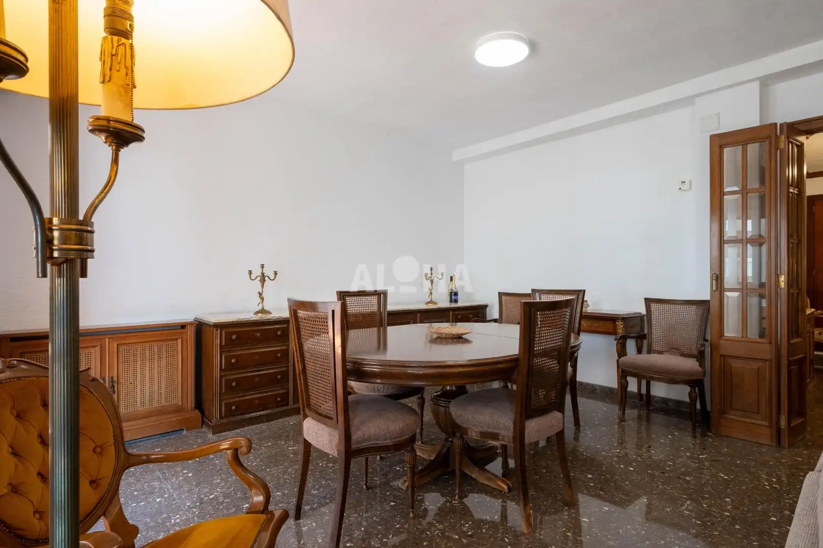 Comedor de Piso de alquiler en Valencia con Calefacción, Amueblado y Balcón