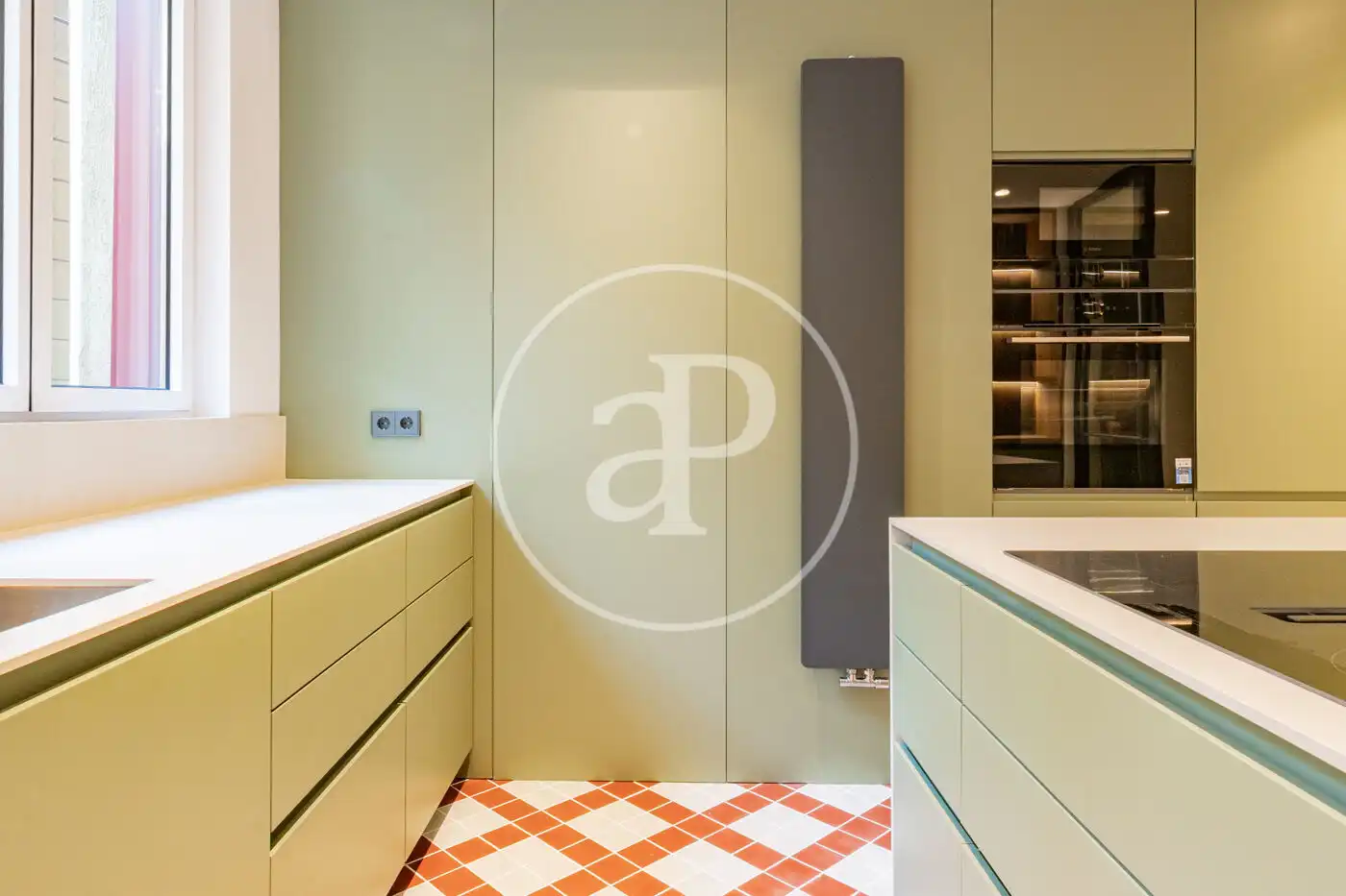 Kitchen of Flat for sale in Madrid  with Air Conditioner, Heating and Balcony