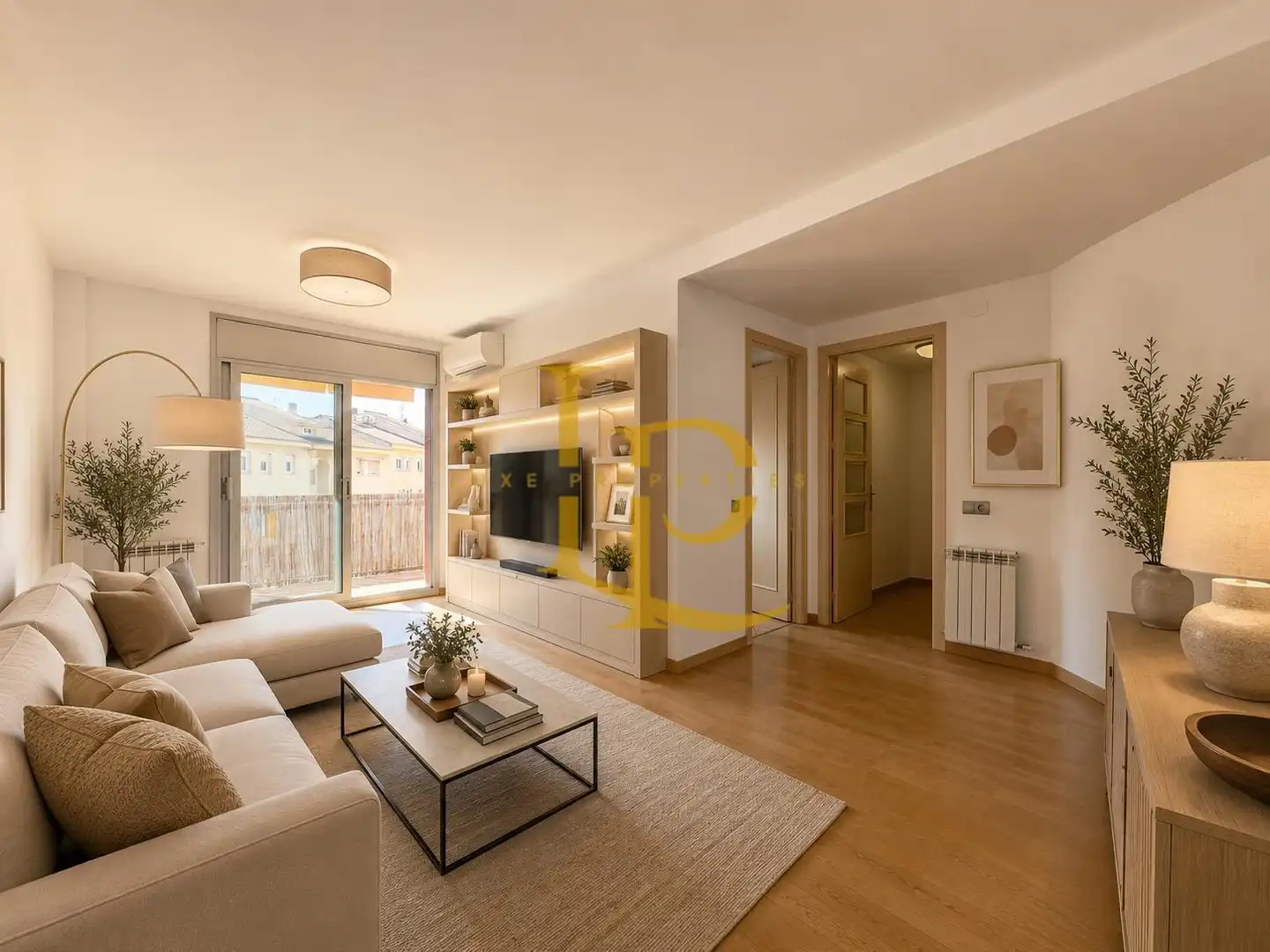 Sala de estar de Dúplex en venta en Sant Cugat del Vallès con Calefacción, Parquet y Terraza