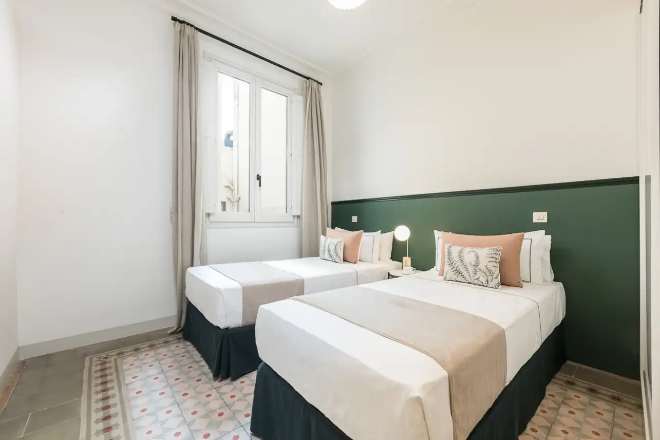 Habitación de Apartamento de alquiler en Barcelona con Aire acondicionado, Calefacción y Amueblado