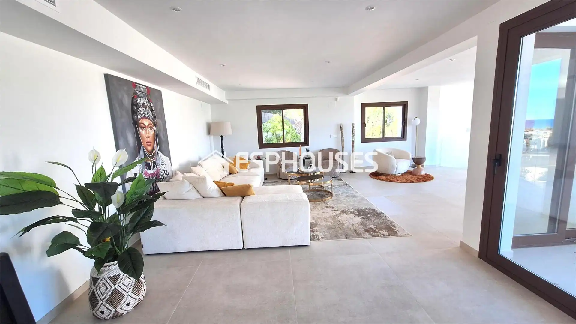 Wohnzimmer von Haus oder Chalet zum Verkauf in Altea mit Klimaanlage, Schwimmbad und Haustechnik