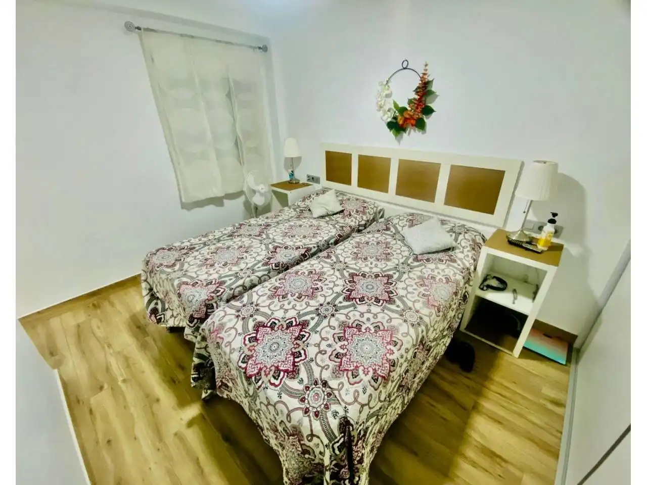 Bedroom of Flat for rent in Rincón de la Victoria  with Air Conditioner, Heating and Parquet flooring