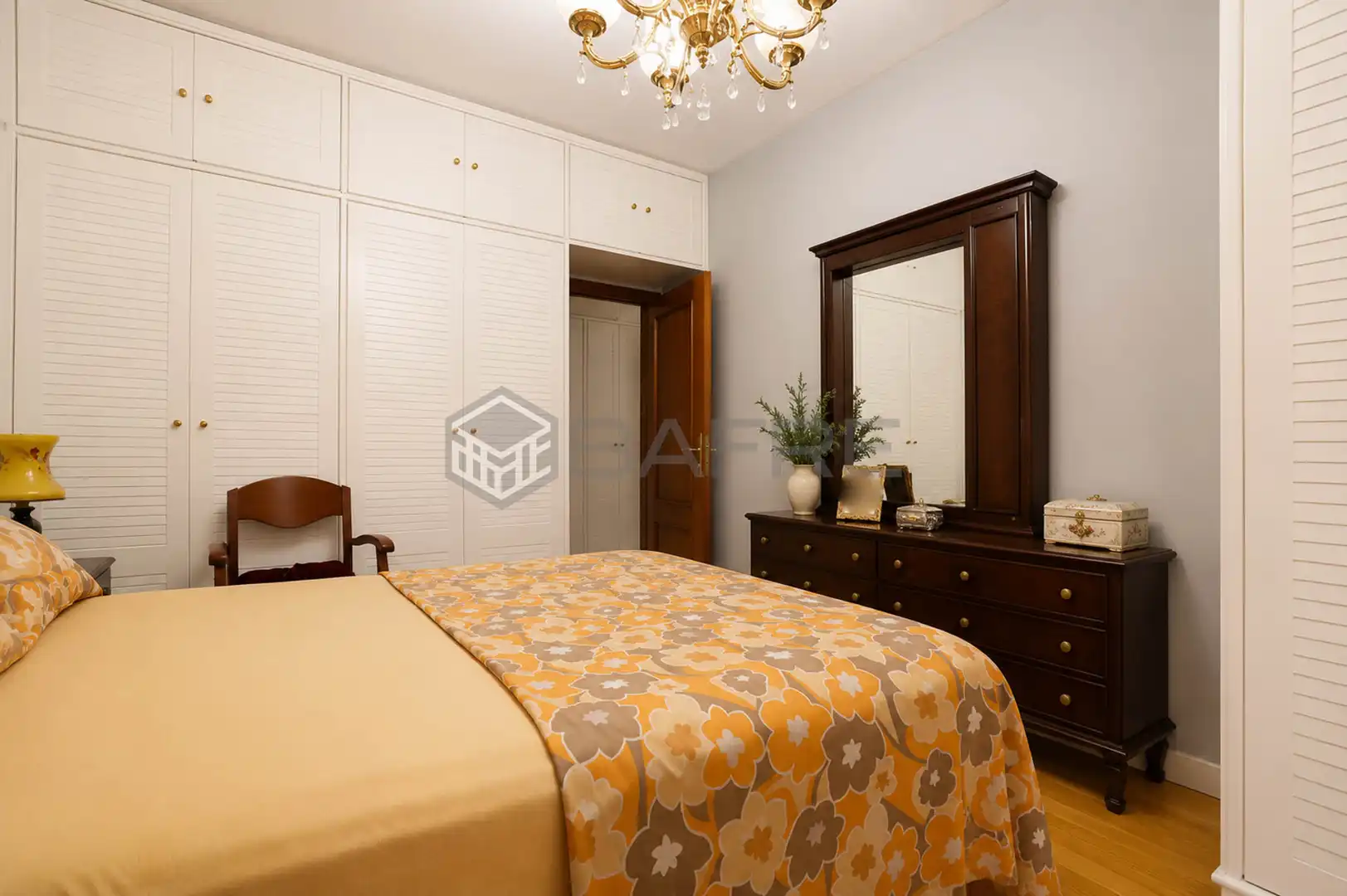 Bedroom of Flat for sale in Madrid  with Air Conditioner, Parquet flooring and Terrace
