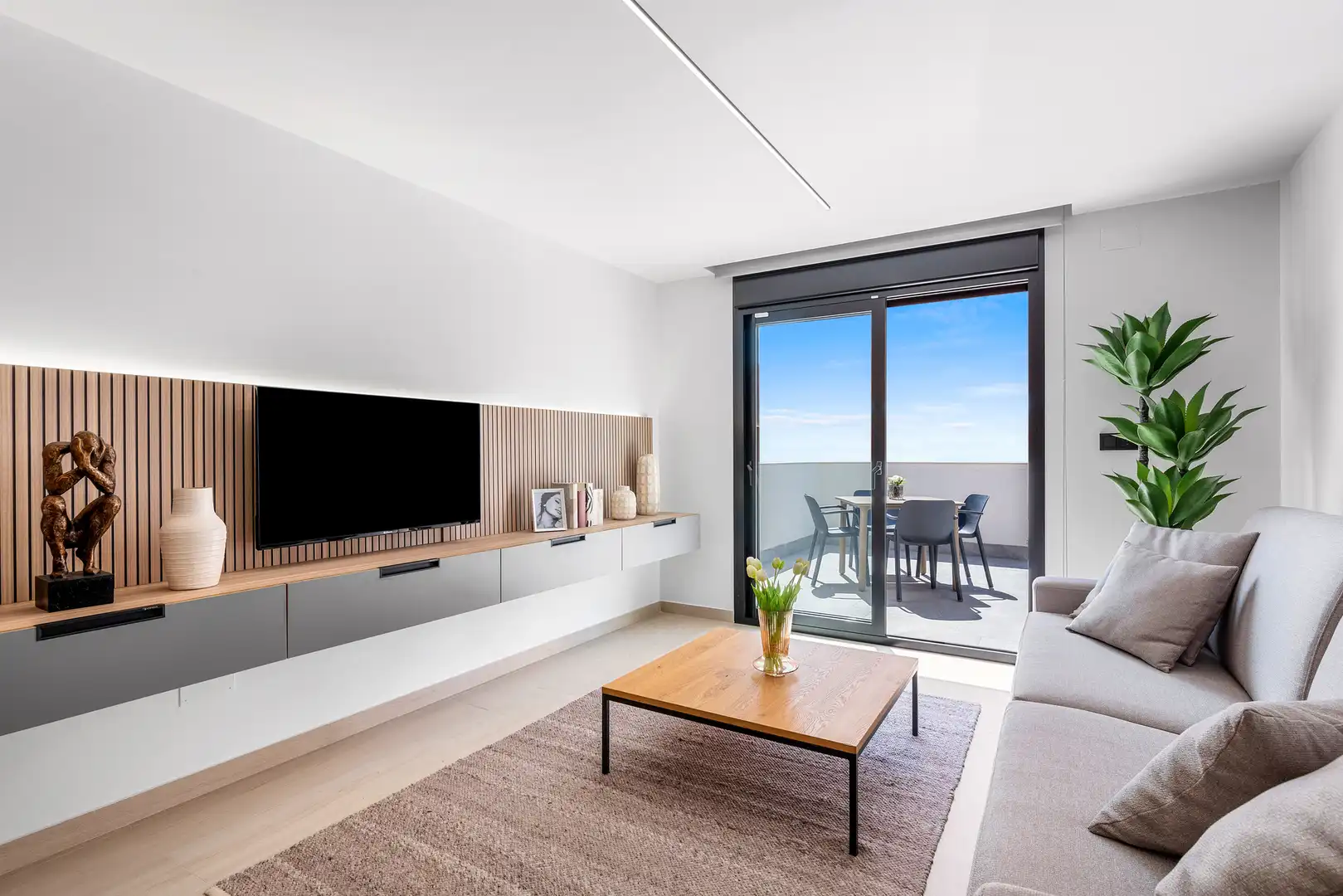 Sala de estar de Apartamento en venta en Guardamar del Segura con Terraza y Piscina