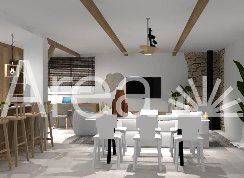 Menjador de Casa o xalet en venda en Sant Cebrià de Vallalta amb Aire condicionat i Piscina