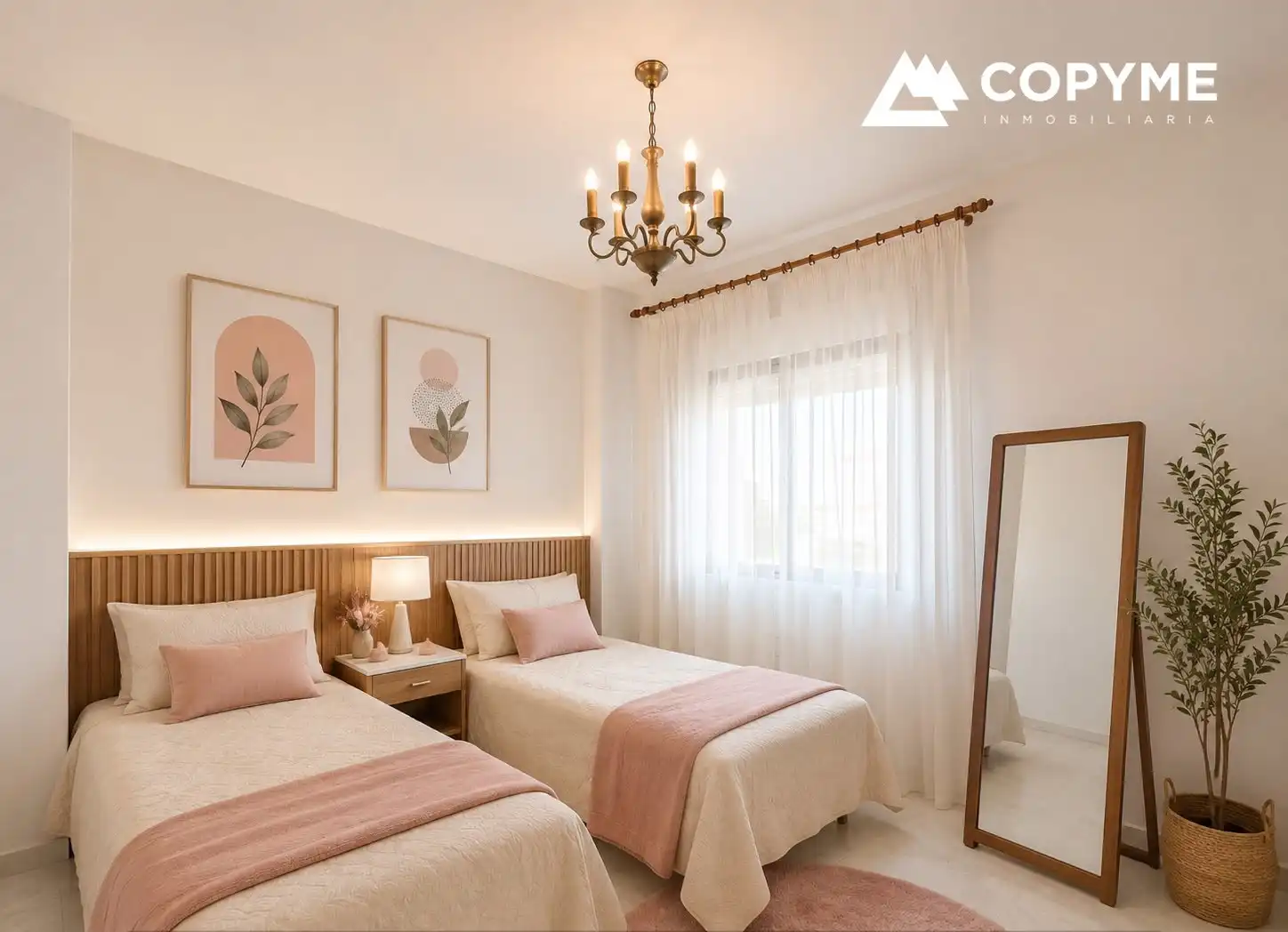 Habitación de Casa adosada en venta en Gerindote con Aire acondicionado, Jardín privado y Amueblado