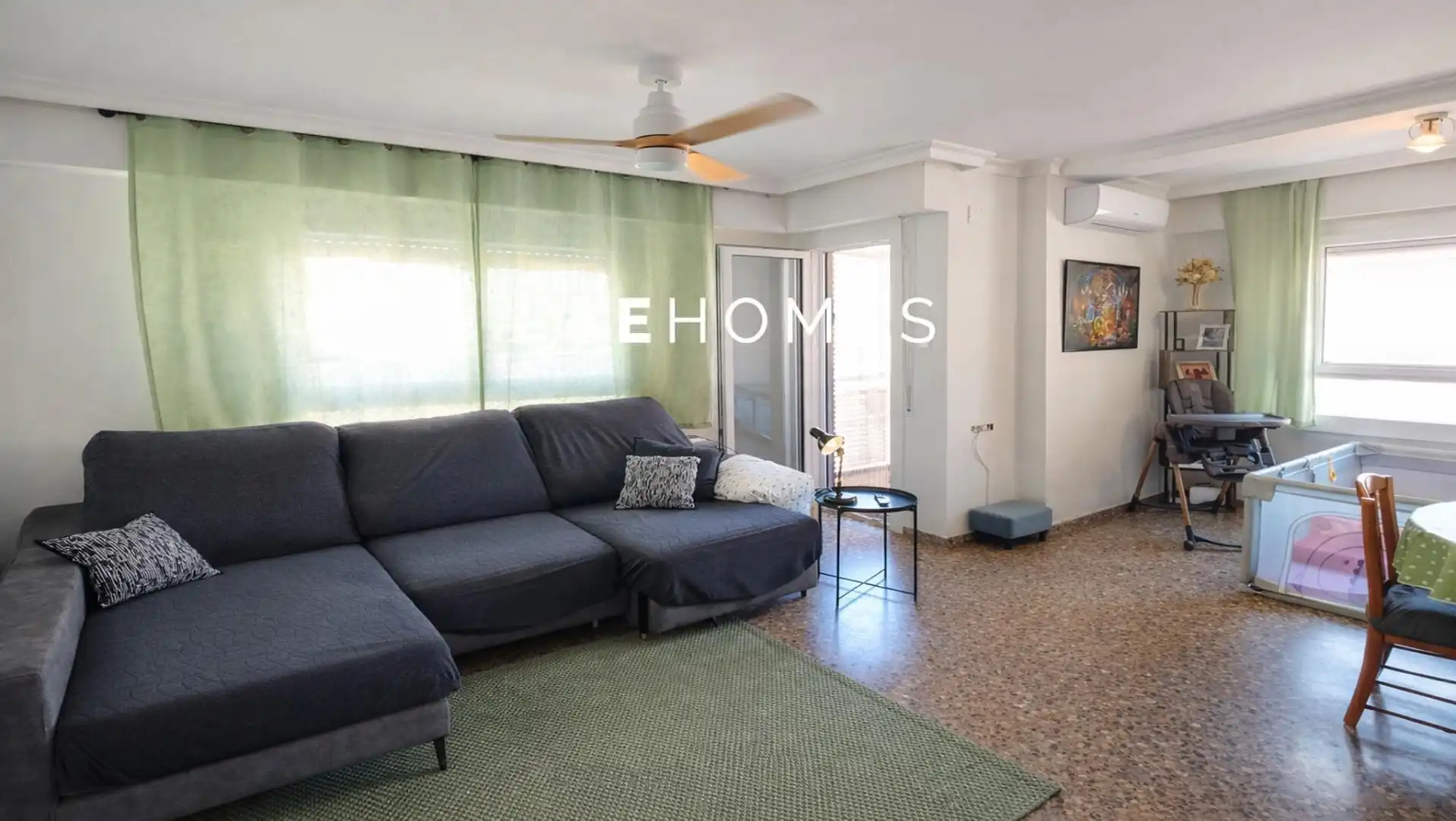 Living room of Flat for sale in Alcoy / Alcoi  with Air Conditioner, Terrace and Storage room