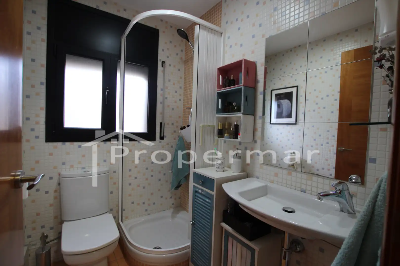 Badezimmer von Haus oder Chalet zum Verkauf in Sant Antoni de Vilamajor mit Klimaanlage, Heizung und Privatgarten