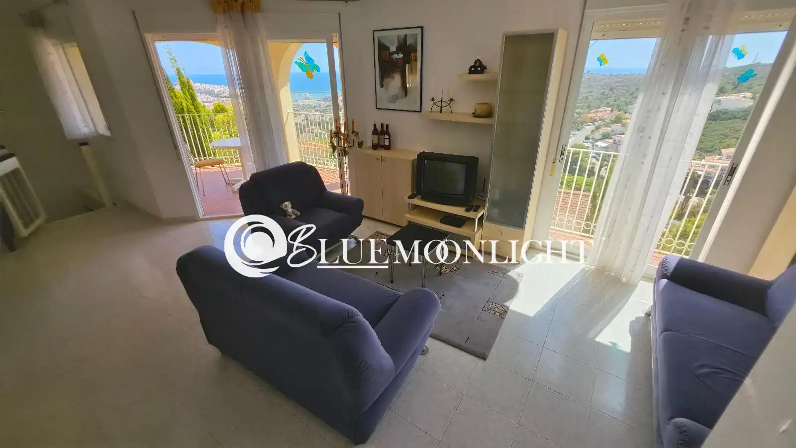 Sala de estar de Dúplex en venta en Peñíscola / Peníscola con Aire acondicionado, Calefacción y Jardín privado