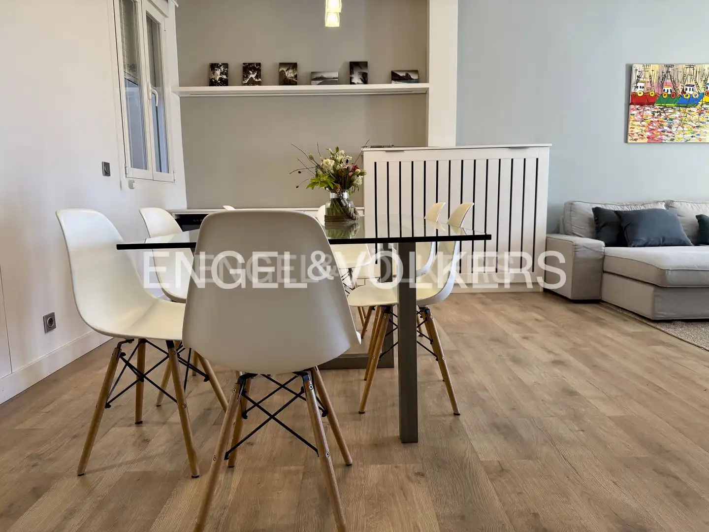 Comedor de Piso de alquiler en Madrid con Aire acondicionado, Calefacción y Amueblado