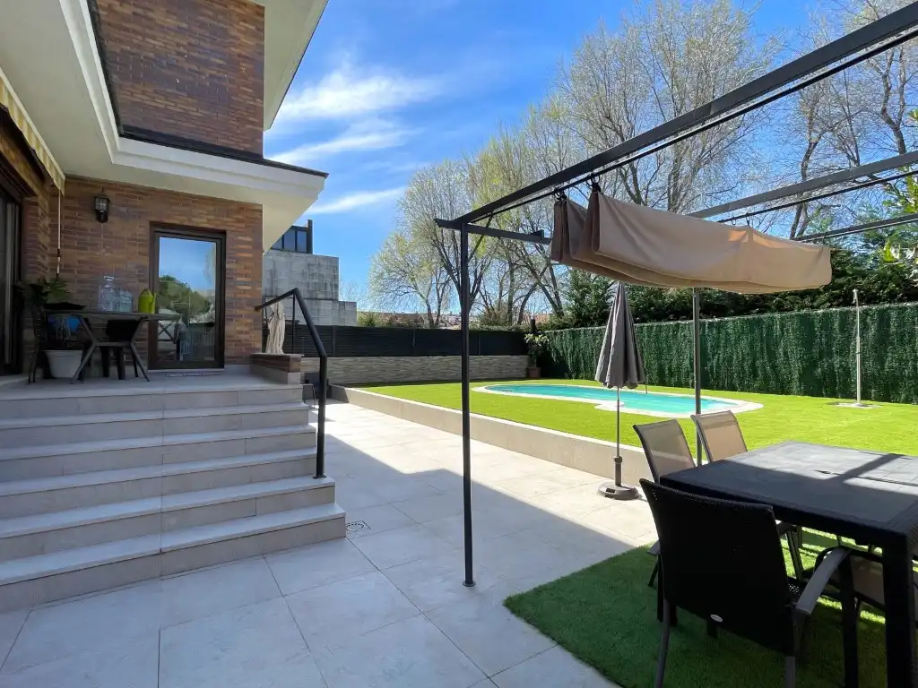 Terrace of Detached homes for sale in Las Rozas de Madrid  with Private garden, Terrace and Storage room