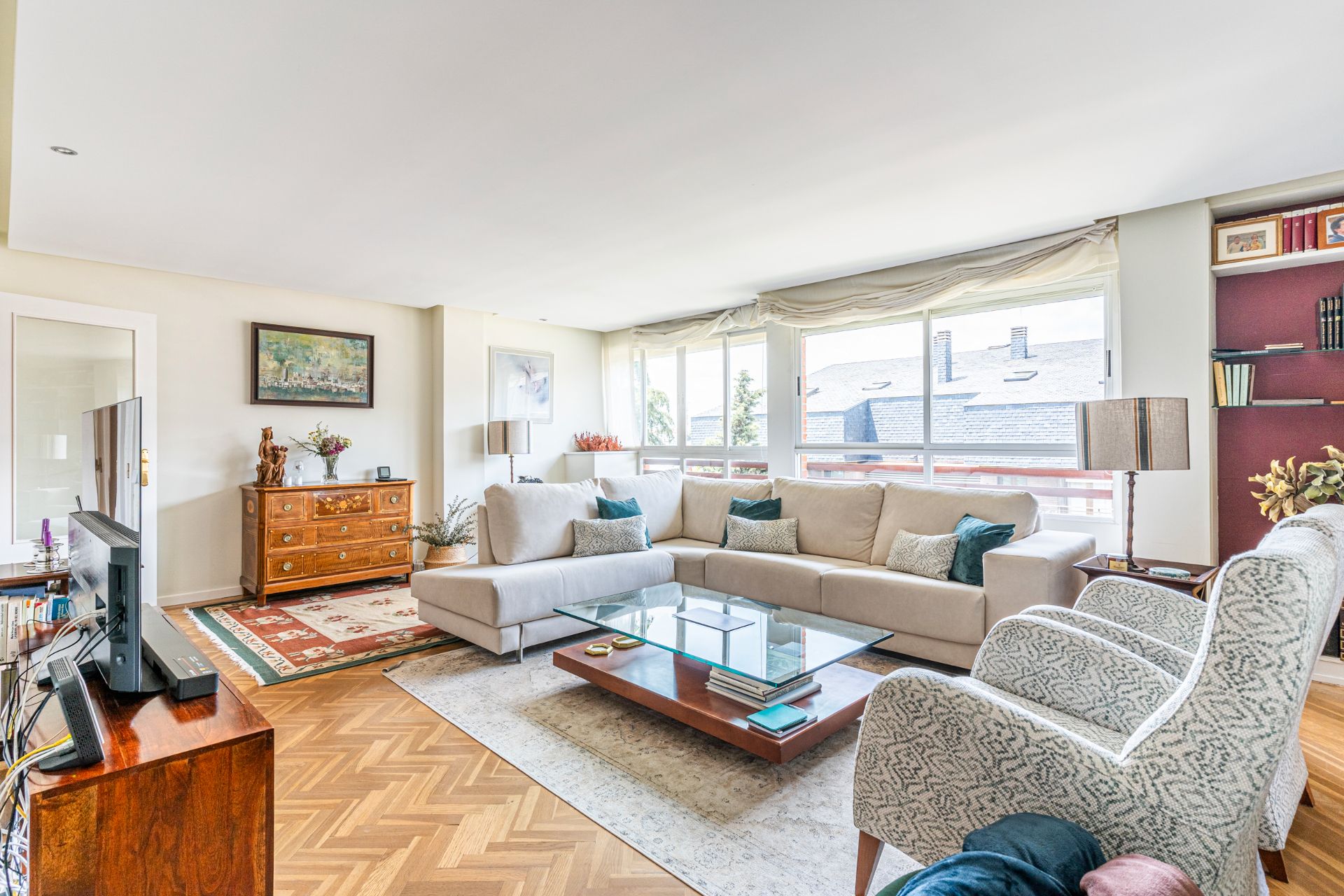 Living room of Attic for sale in Las Rozas de Madrid  with Air Conditioner, Heating and Storage room