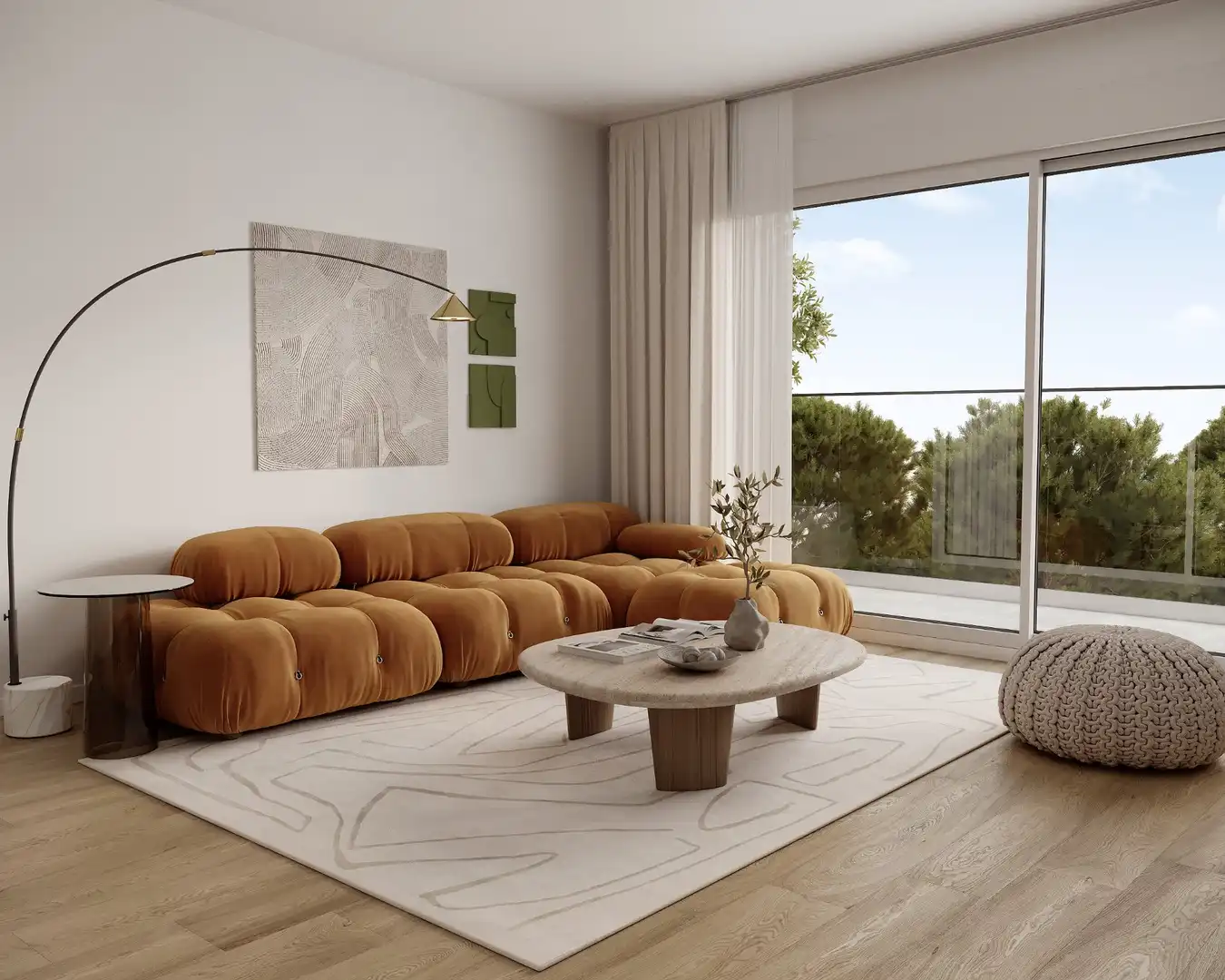Sala de estar de Piso en venta en Alicante / Alacant con Balcón y Piscina comunitaria