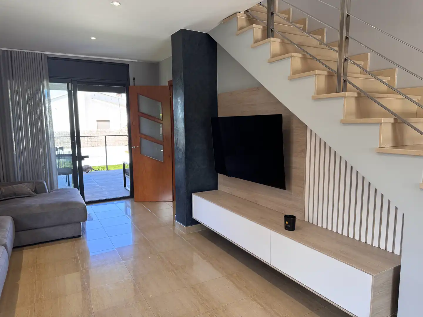 Living room of Houses for sale in Sant Antoni de Vilamajor  with Air Conditioner, Heating and Private garden