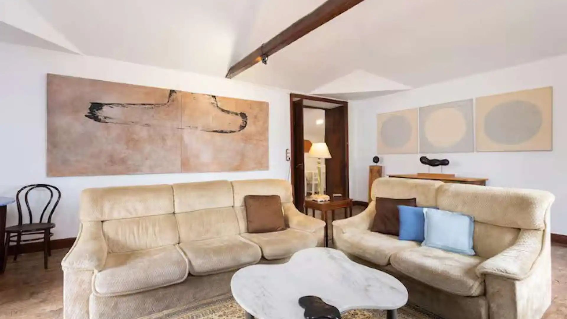 Sala d'estar de Apartament per a compartir en La Orotava amb Aire condicionat, Terrassa i Moblat