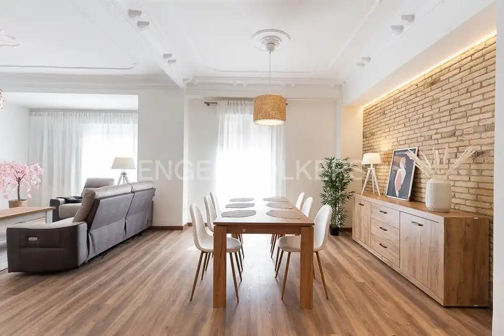Comedor de Piso de alquiler en Valencia con Aire acondicionado, Calefacción y Parquet