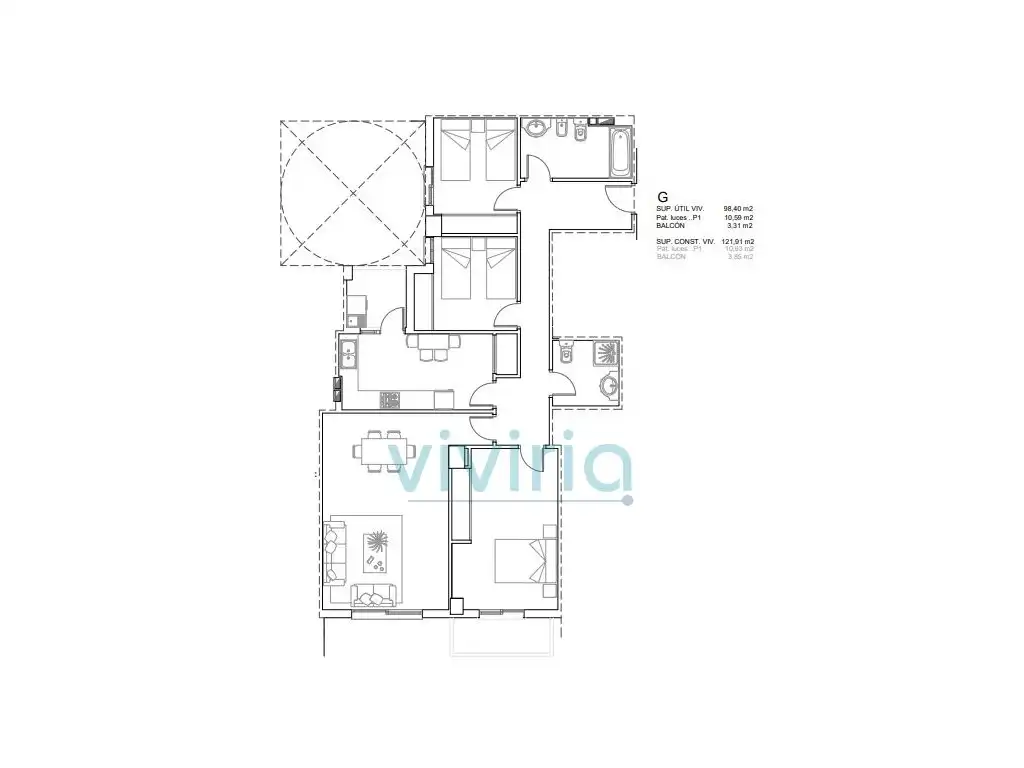 Flat for sale in L'Olleria  with Oven and Balcony