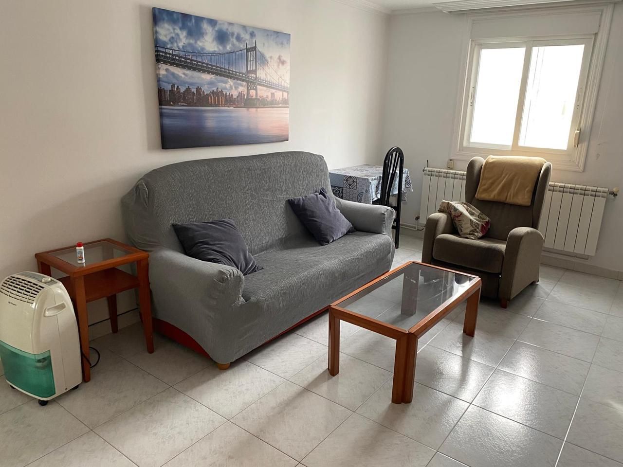 Sala d'estar de Pis de lloguer en Santiago de Compostela  amb Calefacció i Moblat