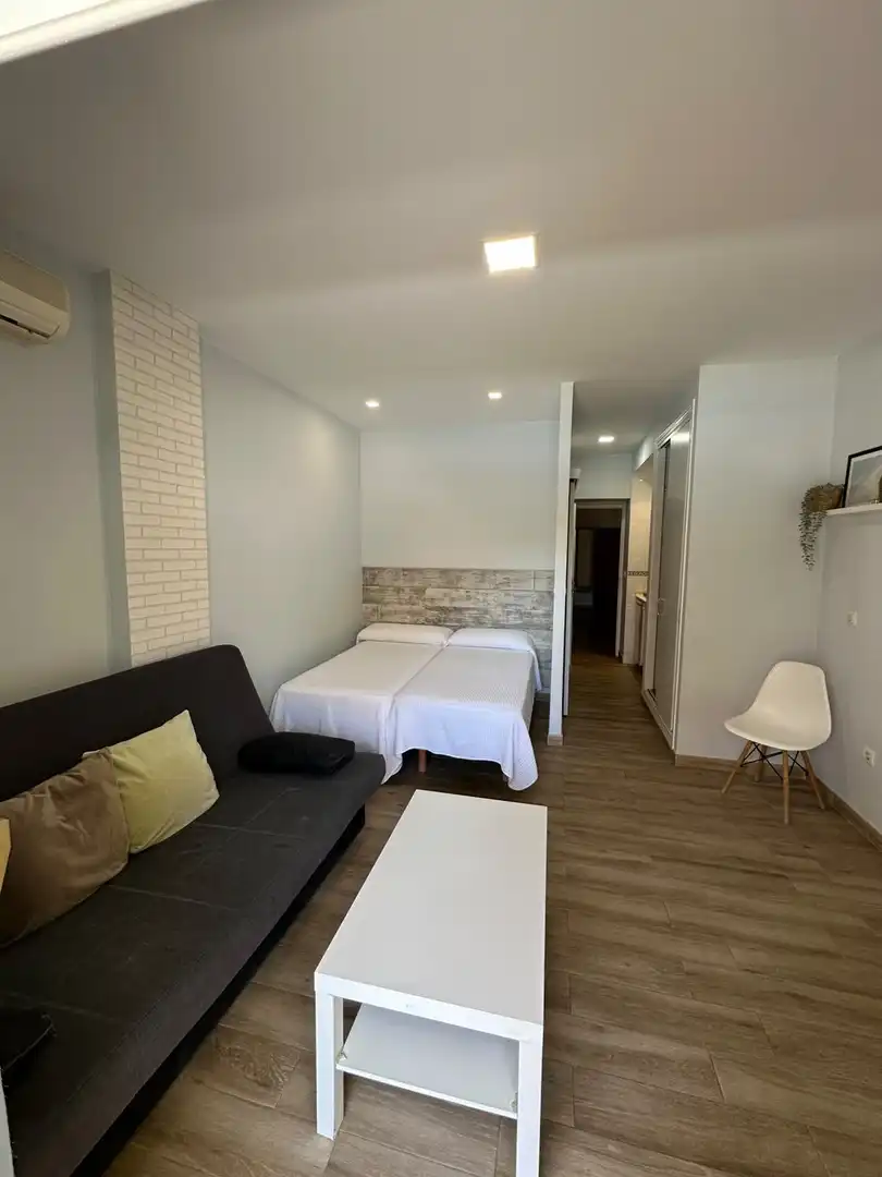 Dormitori de Estudi de lloguer en Torremolinos amb Aire condicionat, Terrassa i Piscina