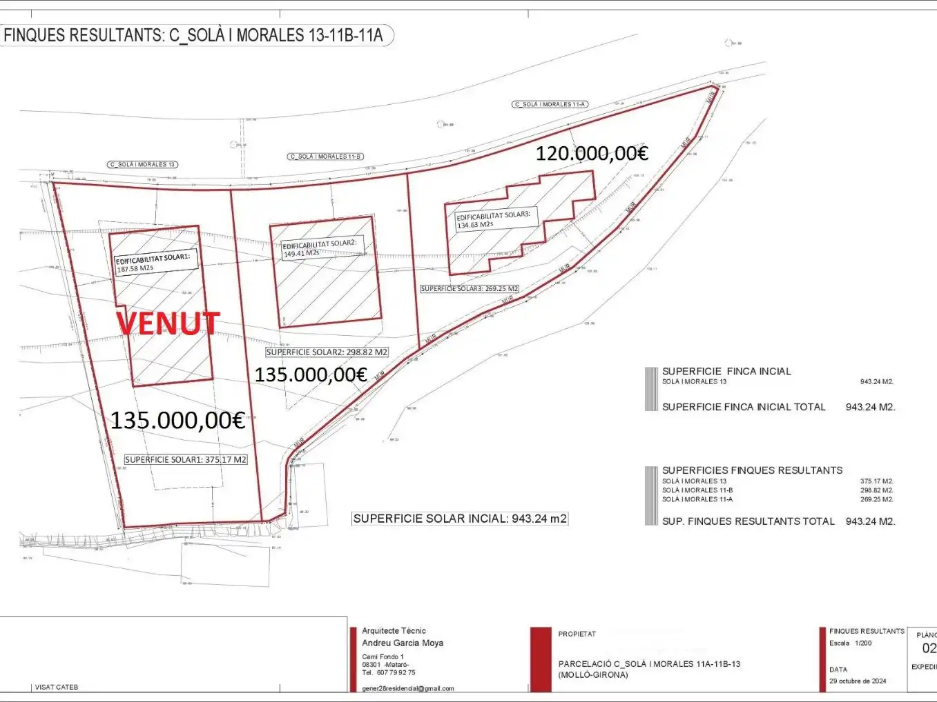 Terreno residenziale in vendita a Carrer de Solà Morales 13, imagen 4