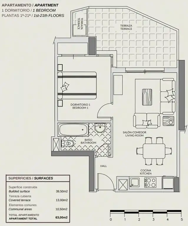 Apartament en venda en Calpe / Calp amb Aire condicionat, Calefacció i Terrassa