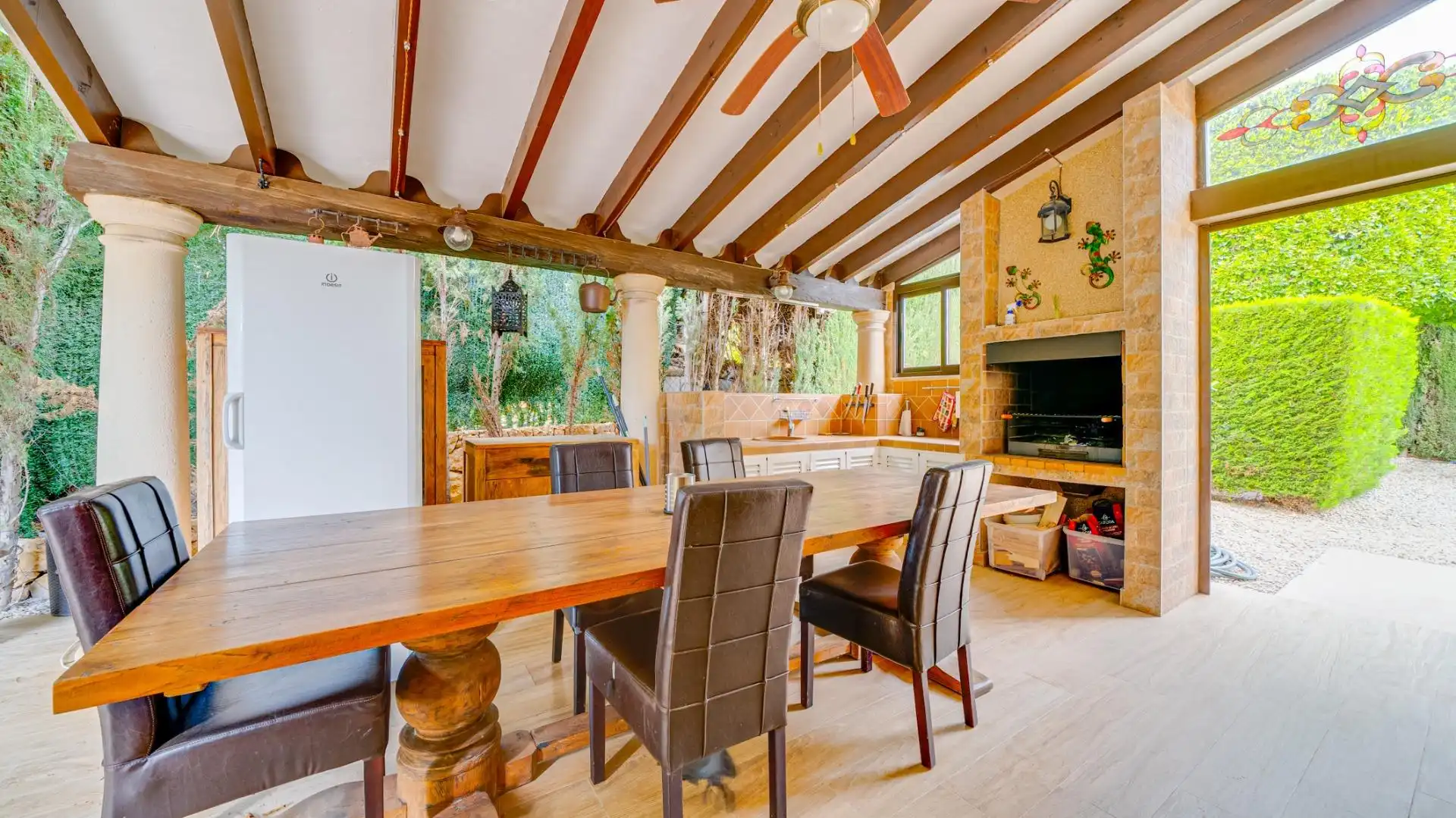 Esszimmer von Haus oder Chalet zum Verkauf in Finestrat mit Klimaanlage, Heizung und Privatgarten