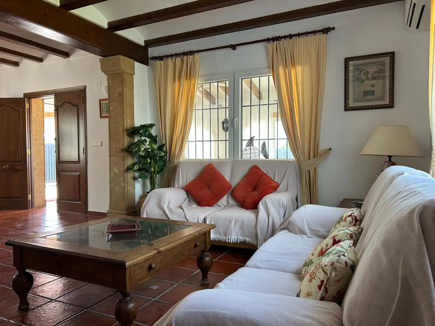 Living room of Houses for rent in Jávea / Xàbia  with Air Conditioner and Terrace