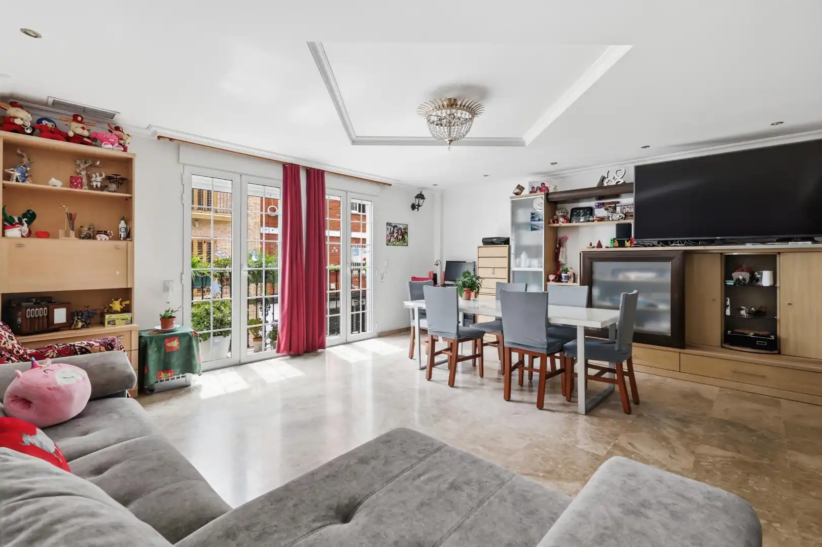 Living room of Detached homes for sale in Godella  with Air Conditioner, Terrace and Furnished