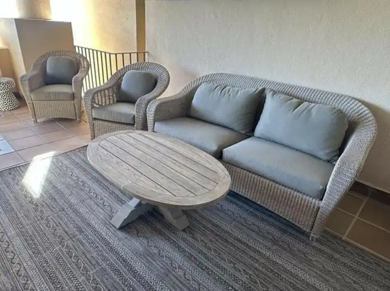 Terraza de Apartamento de alquiler en Estepona con Aire acondicionado, Terraza y Piscina