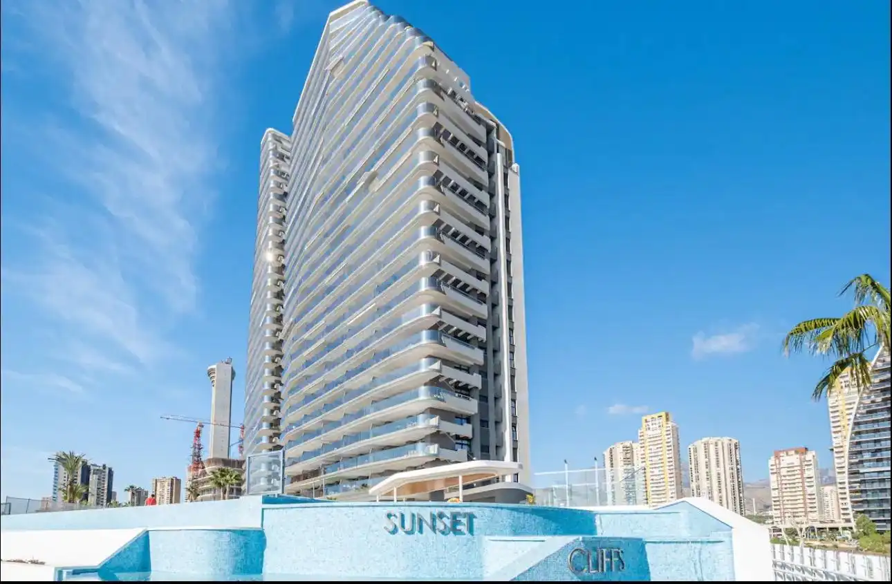 Exterior view of Apartments for rent in Benidorm  with Air Conditioner, Heating and Private garden