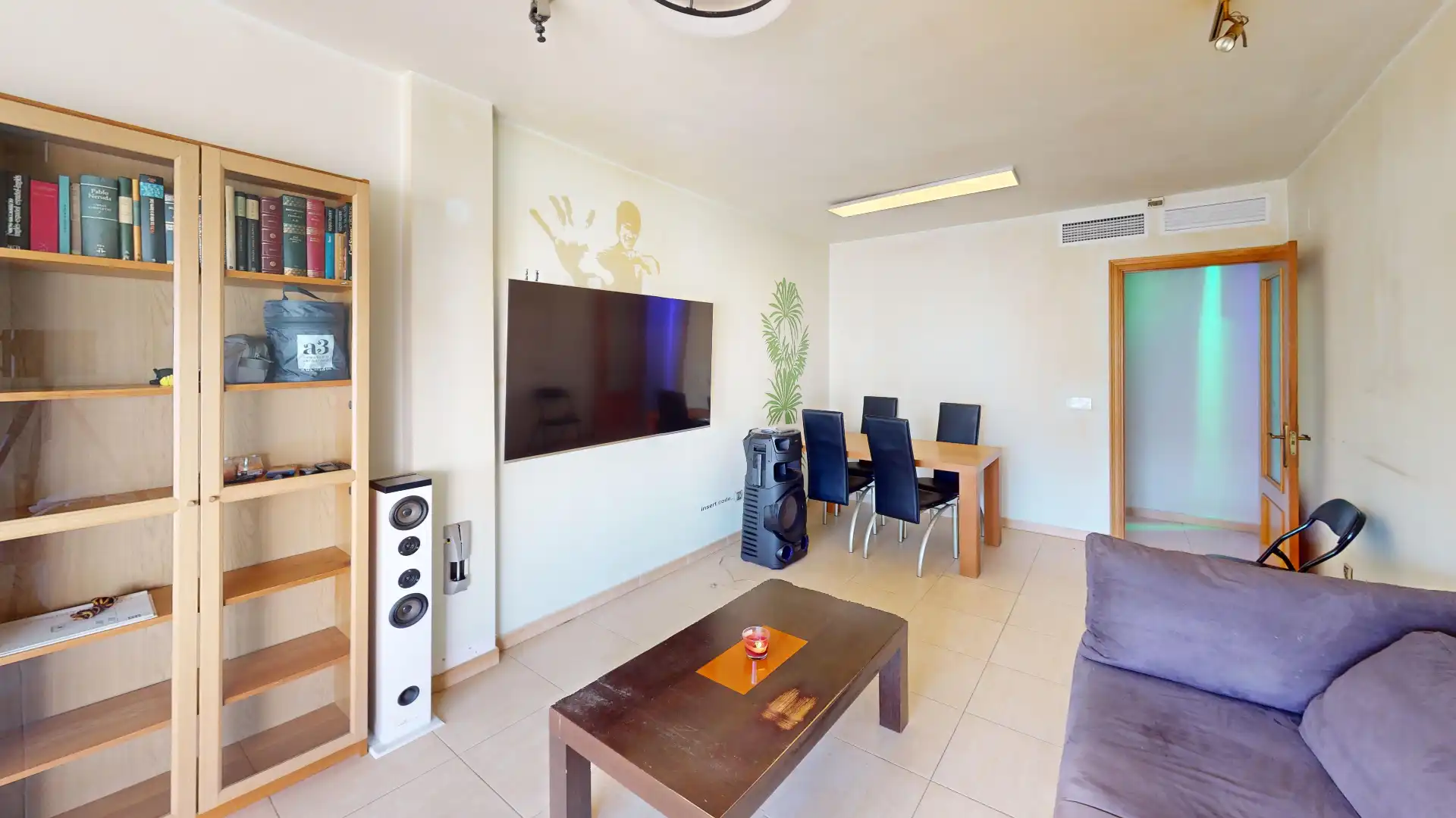 Sala d'estar de Pis en venda en Alicante / Alacant amb Aire condicionat, Terrassa i Traster