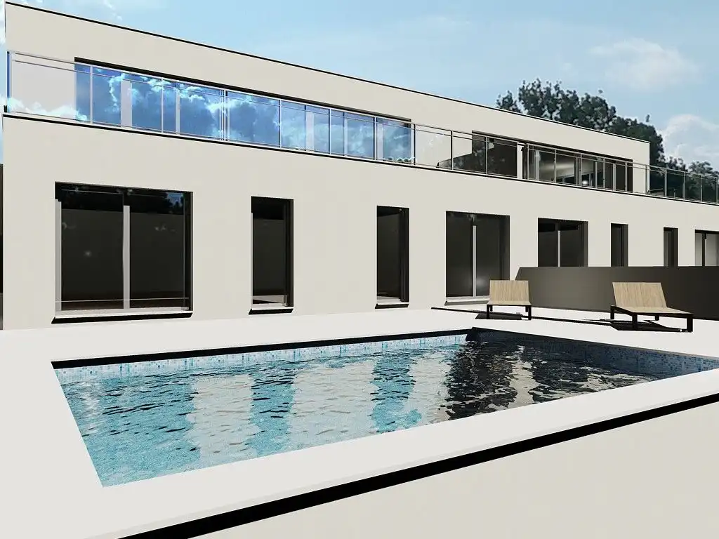 Piscina de Casa adosada en venda en Castellar del Vallès amb Aire condicionat, Jardí privat i Parquet