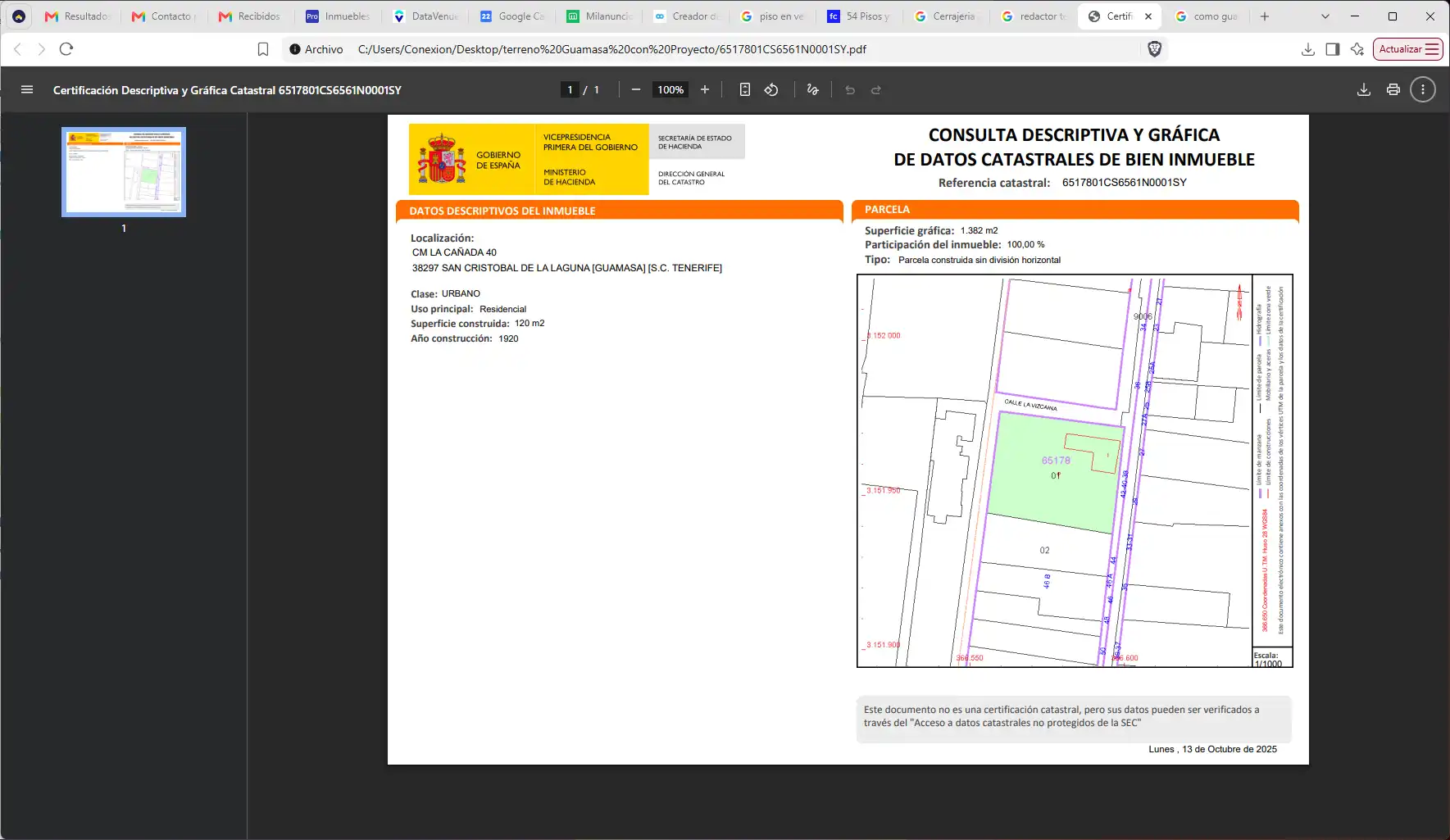Residencial en venta en San Cristóbal de la Laguna
