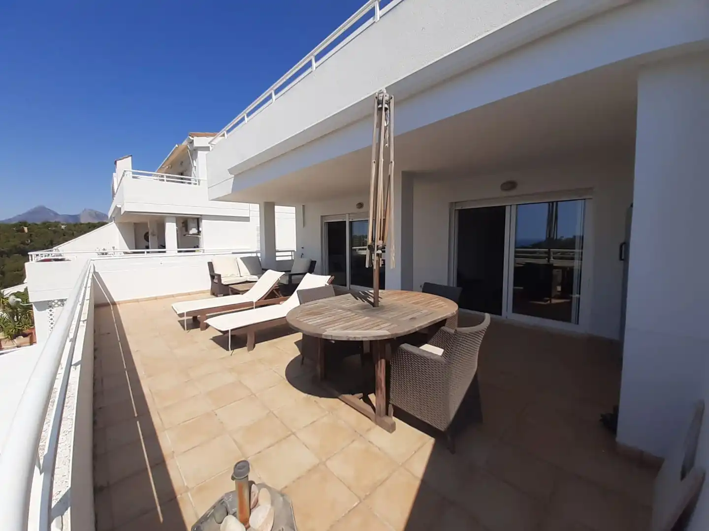 Terrasse von Wohnung zum Verkauf in Altea mit Klimaanlage, Heizung und Terrasse