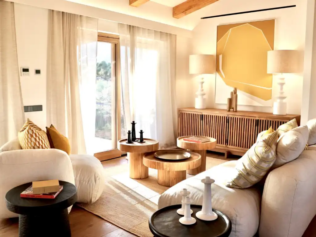 Sala d'estar de Finca rústica en venda en Capdepera amb Jardí privat, Piscina i Forn
