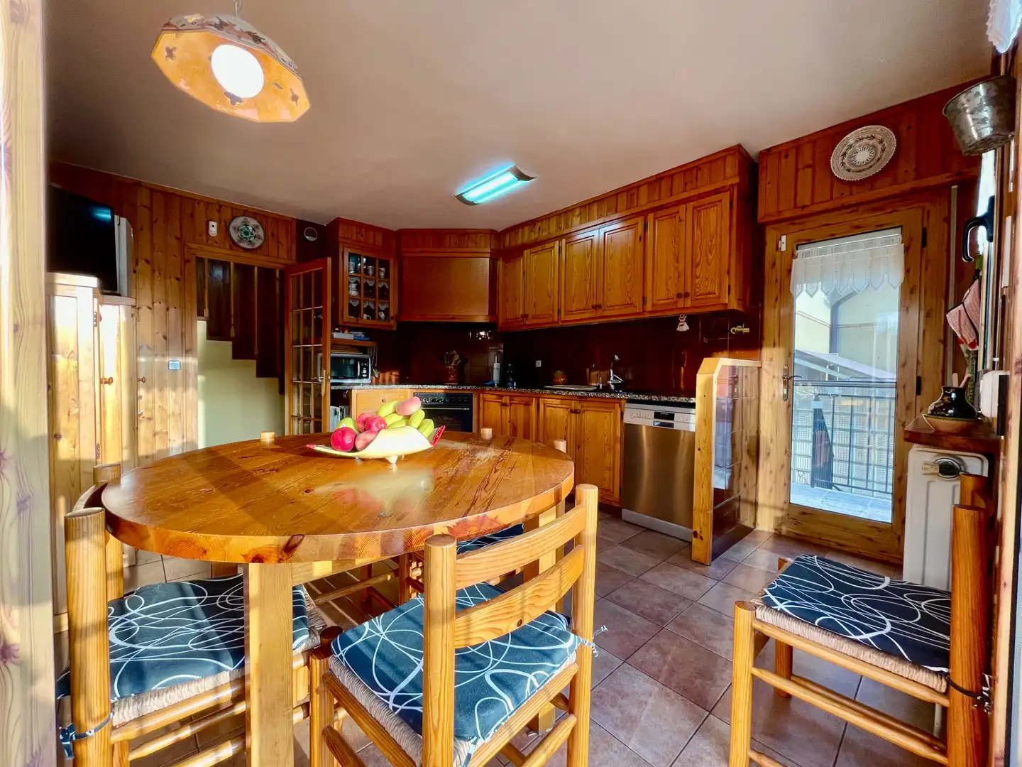 Cocina de Casa o chalet en venta en Sant Pau de Segúries con Aire acondicionado, Jardín privado y Terraza
