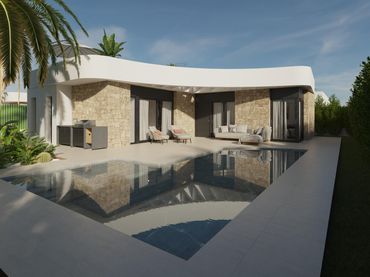 Chalet con balcón en venta en Los Montesinos