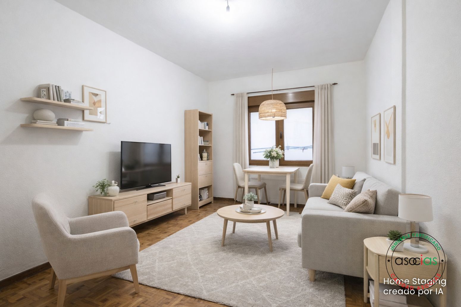 Living room of Flat for sale in Gijón   with Parquet flooring