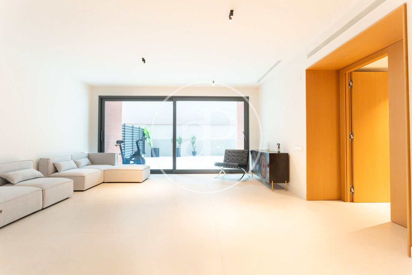 Sala d'estar de Pis de lloguer en  Barcelona Capital amb Aire condicionat, Calefacció i Terrassa