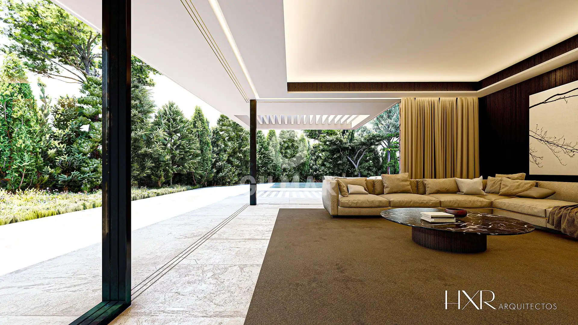 Sala d'estar de Casa o xalet en venda en Madrid amb Calefacció, Jardí privat i Piscina