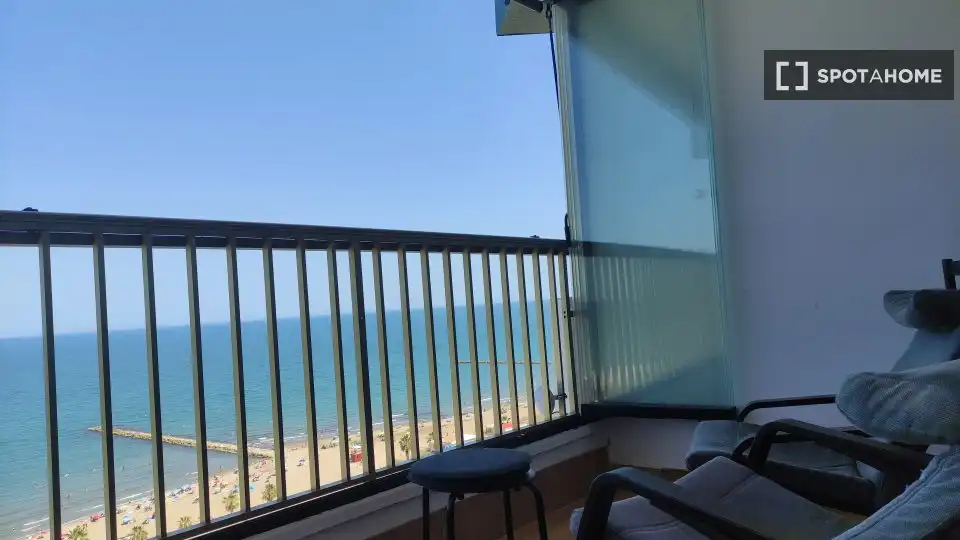 Terraza de Piso de alquiler en Xàtiva con Aire acondicionado, Calefacción y Amueblado