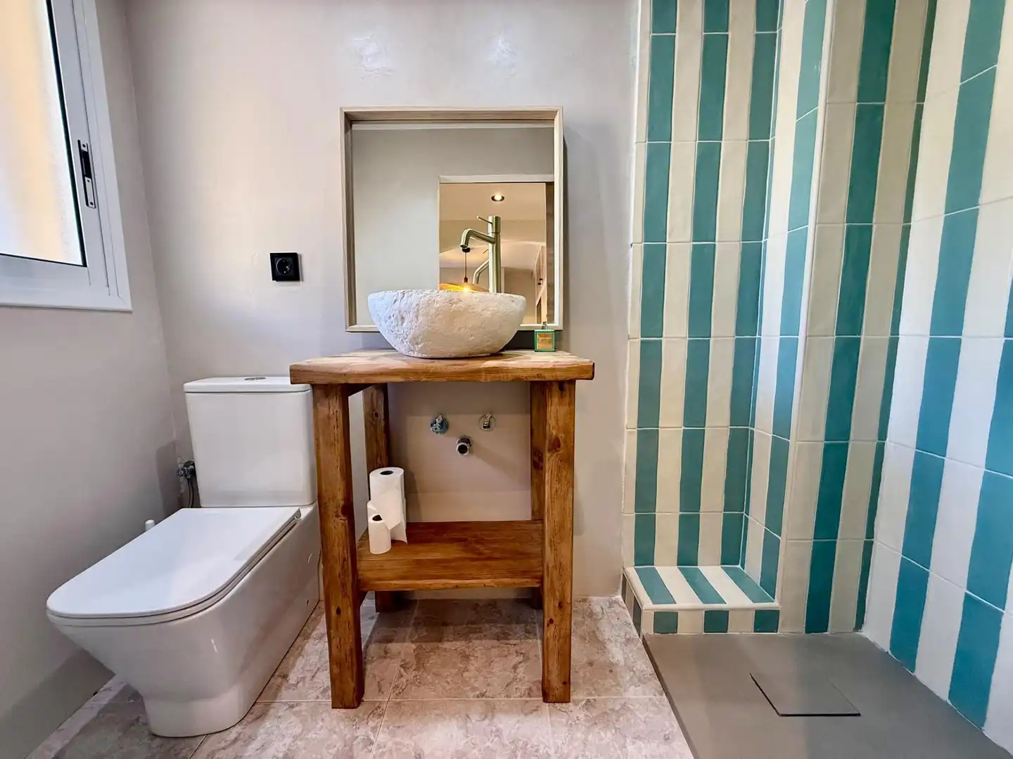 Baño de Casa adosada en venta en Calafell con Aire acondicionado, Calefacción y Terraza