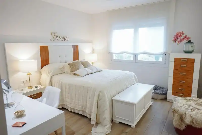 Bedroom of Detached homes for sale in Benalmádena  with Air Conditioner, Terrace and Swimming Pool