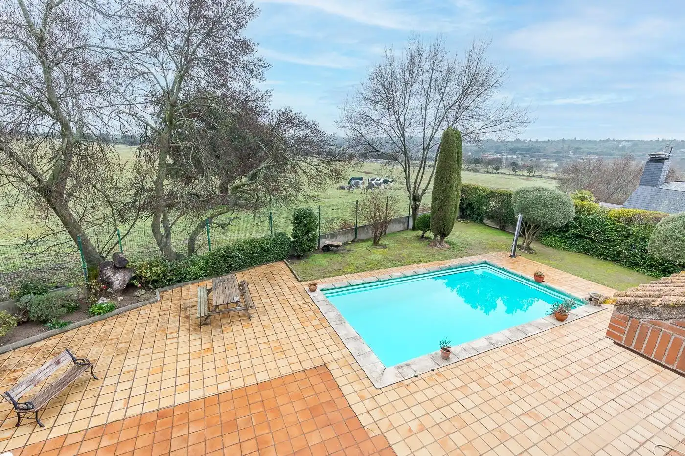 Piscina de Casa adosada en venta en Galapagar con Calefacción, Jardín privado y Terraza